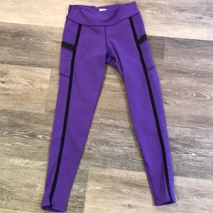 Compression athletic tights